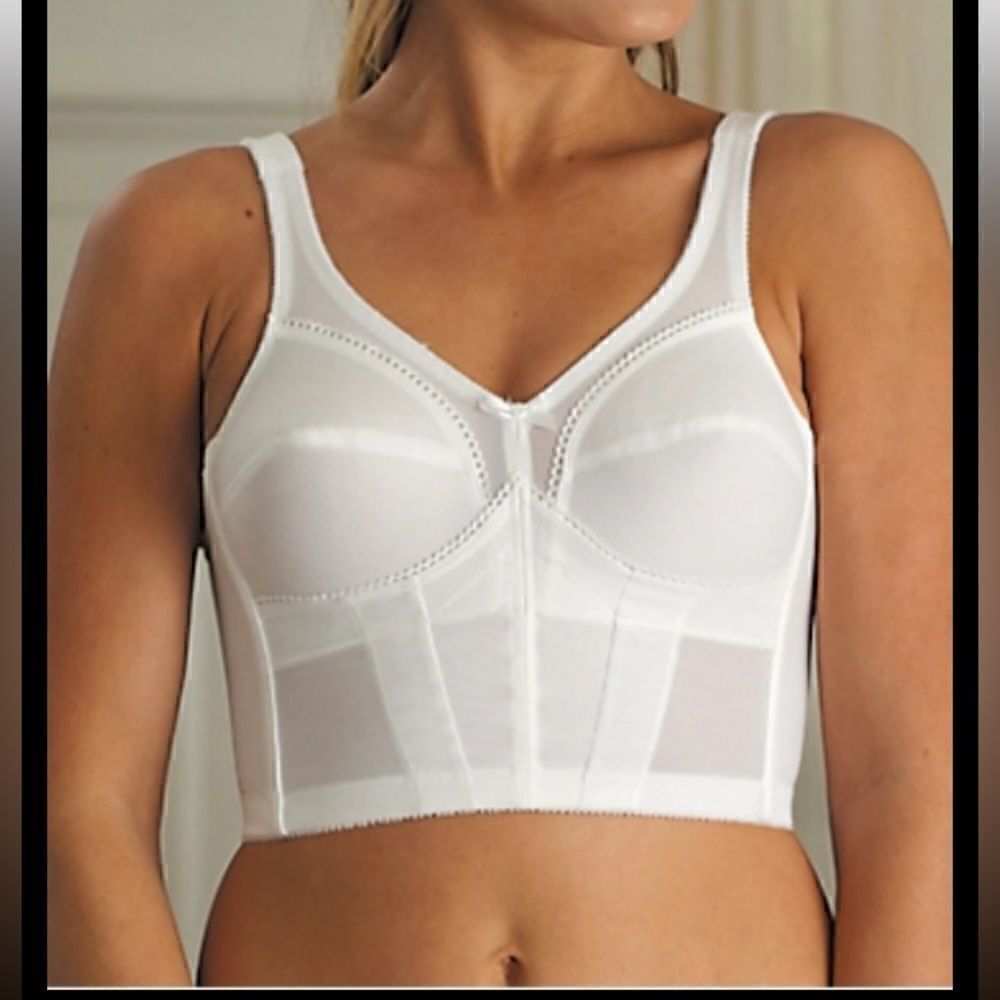 Carnival Full Figure 3/4 Longline Bra 710/720 Bustier Unlined V-neck